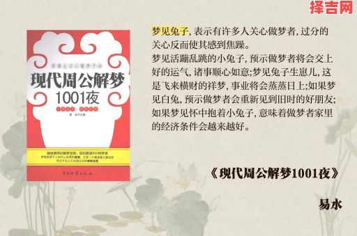 梦见兔子的寓意和象征解析 - 周公解梦详解-第1张图片 梦见兔子的寓意和象征解析 - 周公解梦详解-第1张图片