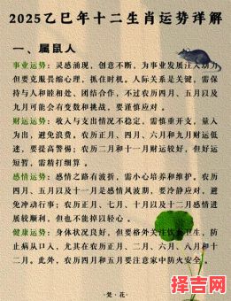 2025年大运五行属什么生肖？12生肖运势解析-第1张图片
