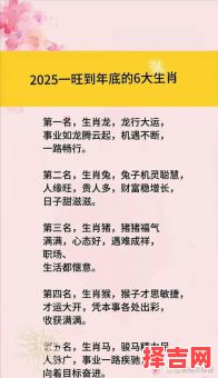 当机立断九运财猜一生肖：揭秘2025年财运最旺属相-第1张图片