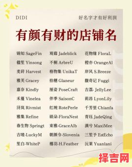商铺起名大全：创意好听店铺名称推荐及命名技巧-第1张图片
