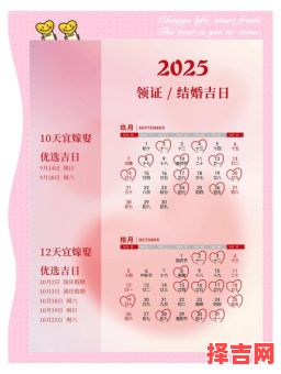 2025年7月订婚好日子精选，全月黄道吉日一览·新人必读婚期指南-第1张图片