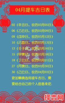 2025年4月适合提车的黄道吉日查询｜新车提车上牌好日子推荐-第1张图片